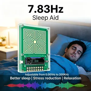 7.83hz Frequency Generator, Adjustable 0.001hz to 200khz Sine Wave, USB Powered Schumann Resonance, Pulse Audio Device for Sleep, Yoga, Meditation