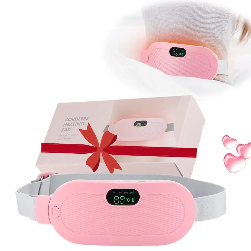 Electric Menstrual Belly Warming Belt, 1 Set Cordless Massage Belly Belt, Portable Hot Compress Massage Abdominal Waist Belt for Women, Women's Day Gi