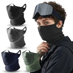 Spring/Autumn Windproof Cycling Face Mask for Men, Breathable Running Face Cover, Electric Bike Neck Warmer for Women