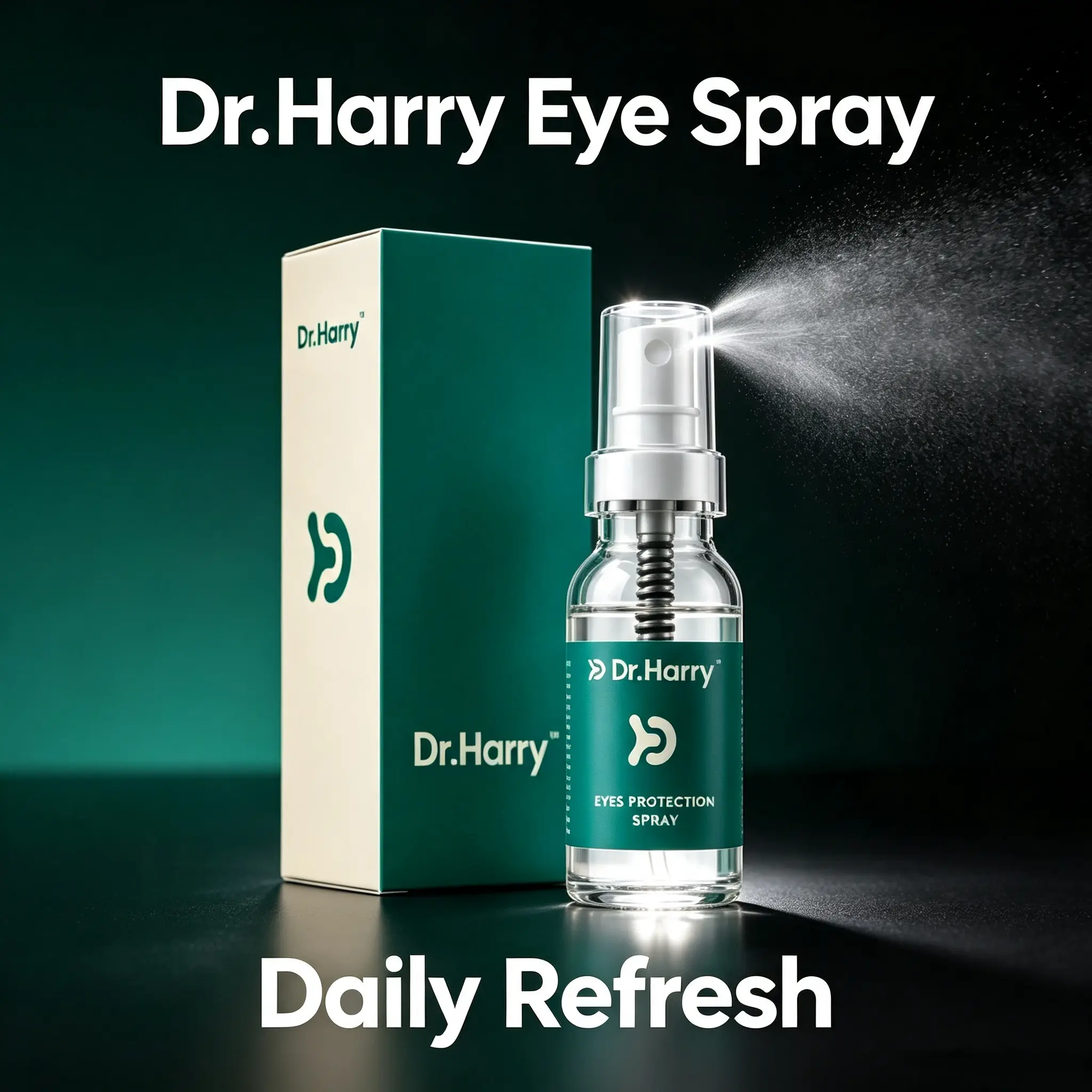 DR.HARRY 04 Lutein Cooling Eye Spray, Calendula & Vitamin E Formula, Soothing Refreshing Eye Care for Dry & Fatigued Tired Eyes, Summer Hydration Relief
