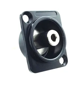 AMERICAN RECORDER Pass Through  3.5mm TRS Female D Type Chassis Panel Mount