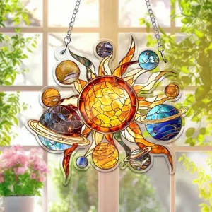Solar System ACRYLIC Suncatcher Hanging Decor Home, Solar System Ornament Gift For Natural Lover/ Galaxy Lover, Astronomy Themed Decor, Home Decor, For Birthdays