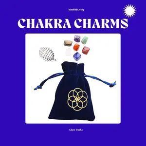 CHAKRA CHARMS Beginner Kit - 7 Chakra Crystal Stones & Pendant Cage for Meditation & Spiritual Practices - Includes Red Jasper, Aventurine, Carnelian, Clear Quartz, Amethyst, Tiger Eye, Lapis Lazuli - Healthcare