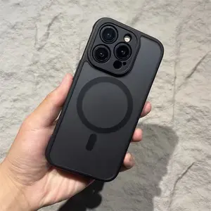 Magnetic Phone Case for iPhone 17 16 15 14 Plus 13 12 Pro Max Case [Upgraded Full Camera Protection] [Compatible with Magsafe] [Translucent Matte] Military Grade Drop Protection Shockproof Protective Phone Cases for iPhone 17 Pro Max