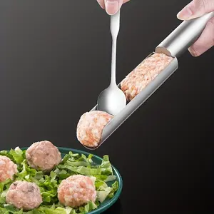 1set Meatball maker Fish ball and shrimp slide mold Meat filling ingredient scooper Making meatball molds Kitchen utensils