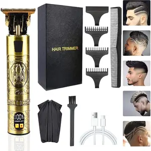 Professional Hair Trimmer for Men, Cordless Rechargeable Edgers Hair Clippers for Men, Zero Gapped Beard Trimmers Haircut & Grooming Kit, Waterproof Electric Shaver Hair Cutting for Men springtok
