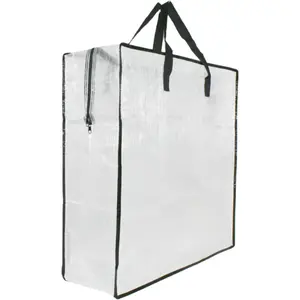 Clear Storage Bags with Zipper and Handles - Blanket Bags for Closet Storage, Moving & Packing Supplies, Underbed Storage Organizer