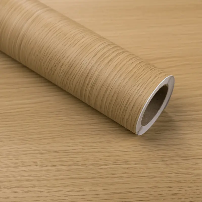 PVC Wood-Grain Self-Adhesive Contact Paper Wallpaper - Indoor, Waterproof, Moisture-Proof, Easy-Clean Peel-and-Stick Home Decor for Bathroom, Kitchen, Living Room Desktop Natural Plants-Themed Furniture Renovation