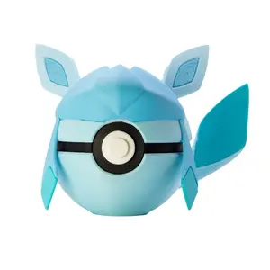 Glaceon -Inspired 3D Printed Poke Ball Collectible