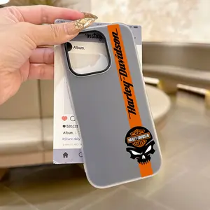 Harley-Davidson Phone Case Suitable for iPhone 17 16e 16 15 14 13 12 11 Pro Max Air XR XS X 7 8 Plus Soft TPU Matte Double-layer Back Cover