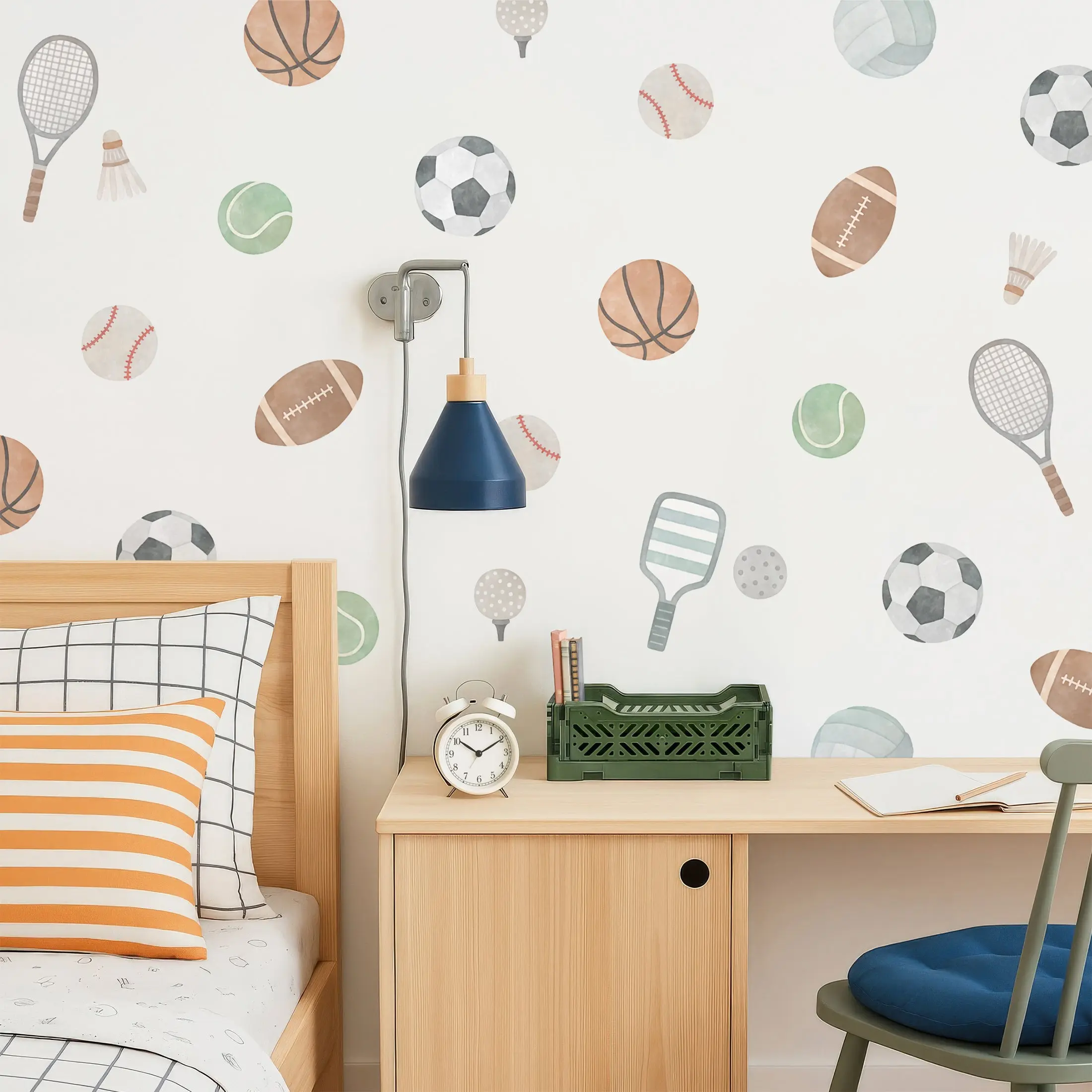 Sports Wall Decals - Removable & Reusable Fabric Wall Stickers