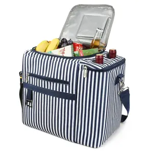 Tirrinia Outdoor Dual Compartment Insulated Leakproof Food Bag