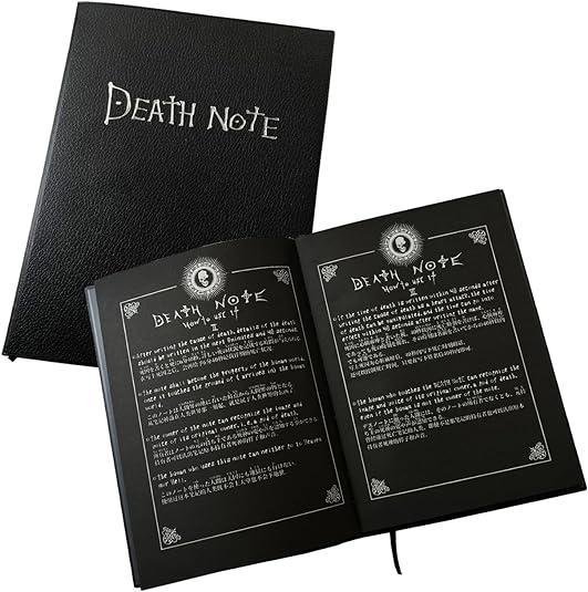 Death Note Notebook + Feather Pen + Necklace