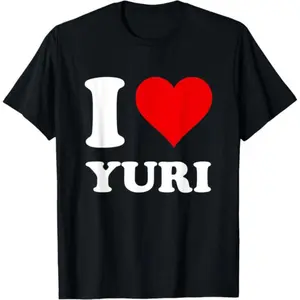 Comfortable Red Heart Yuri Tee with Vibrant I Love Yuri Print