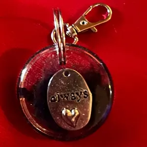 Always Keychain with Heart and Other Designs - Customizable Key Fob for Bags and Keys