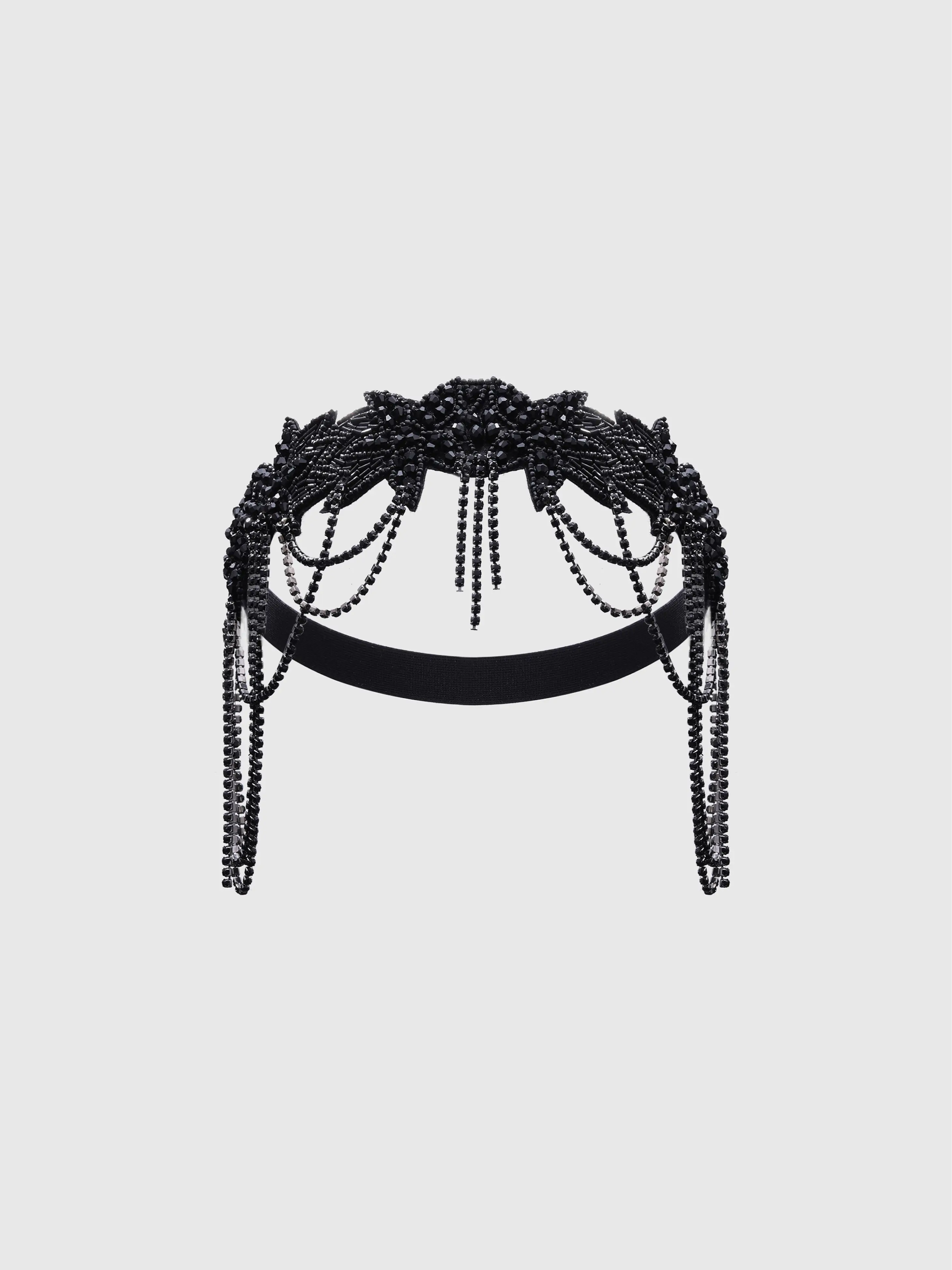 BABEYOND 1920s Flapper Headpiece Roaring 20s Headband Great Gatsby Headband Chain for Women Vintage Hair Accessory