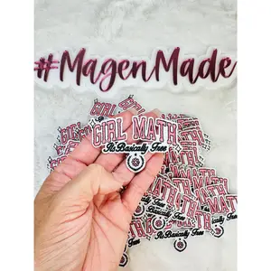 Girl Math Embroidered Patch