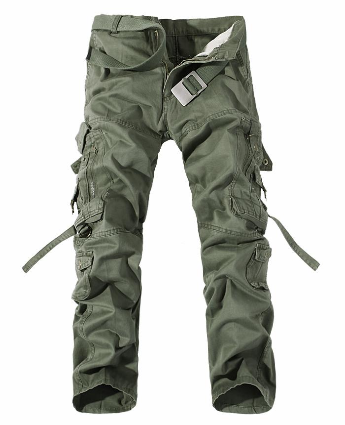 Men's Multi-pocket Cargo Pants Washed Cargo Pants