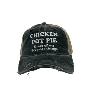 Chicken Pot Pie Three Of My Favorite Things Hat Funny 420 Cap Funny Hats 420  Funny Food  Novelty Caps for Men Standard