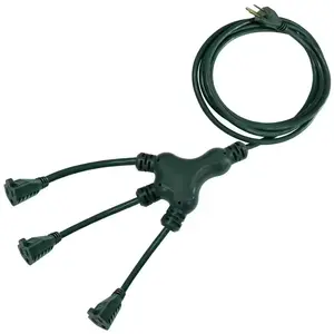 NEW 40 ft 16/3 Multi Directional Outdoor Extension Cord Green for All Seasons Use HDX