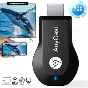 Wireless HDMI Display Adapter，2.4G WiFi HDMI Transmitter & Receiver,Plug & Play HD Wireless Screen Mirroring Device, Synchronize Phone Laptop Pictures Videos to HDTV Projector Monitor, Support Miracast Airplay DLNA