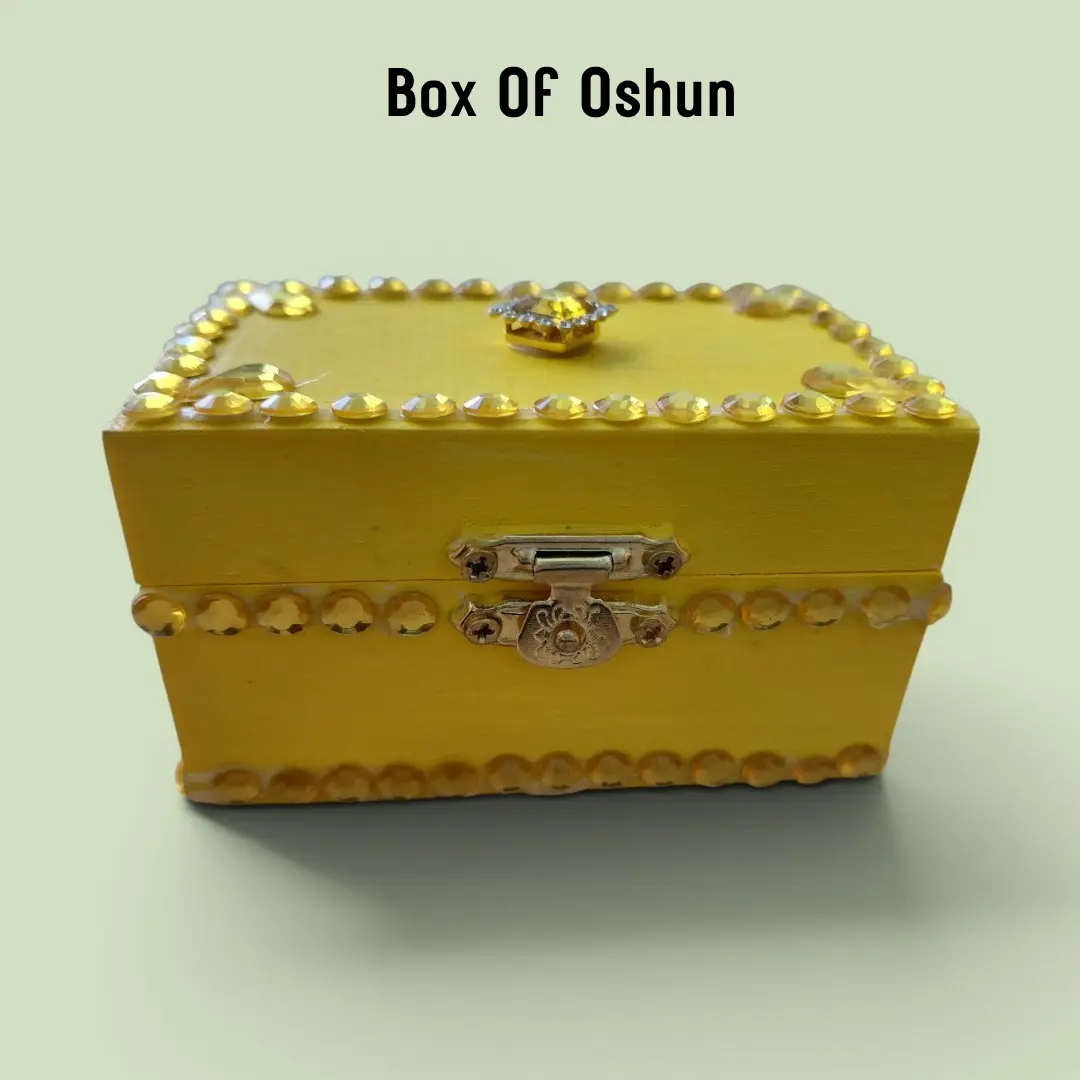 Oshun Treasure Box - Home Storage Organizer for Protecting Money Energy and Attracting Abundance