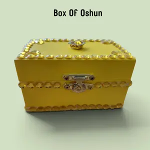 Oshun Treasure Box - Home Storage Organizer for Protecting Money Energy and Attracting Abundance