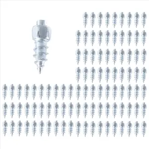 100PCS 12mm Tire Studs Carbide Screw Snow Spikes Anti-Slip Anti-Ice for Car/SUV/ATV/UTV Car Tire Stud