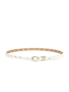 Vanilla Classic Studded Skinny Belt - Stylish and Versatile Design for Everyday Wear