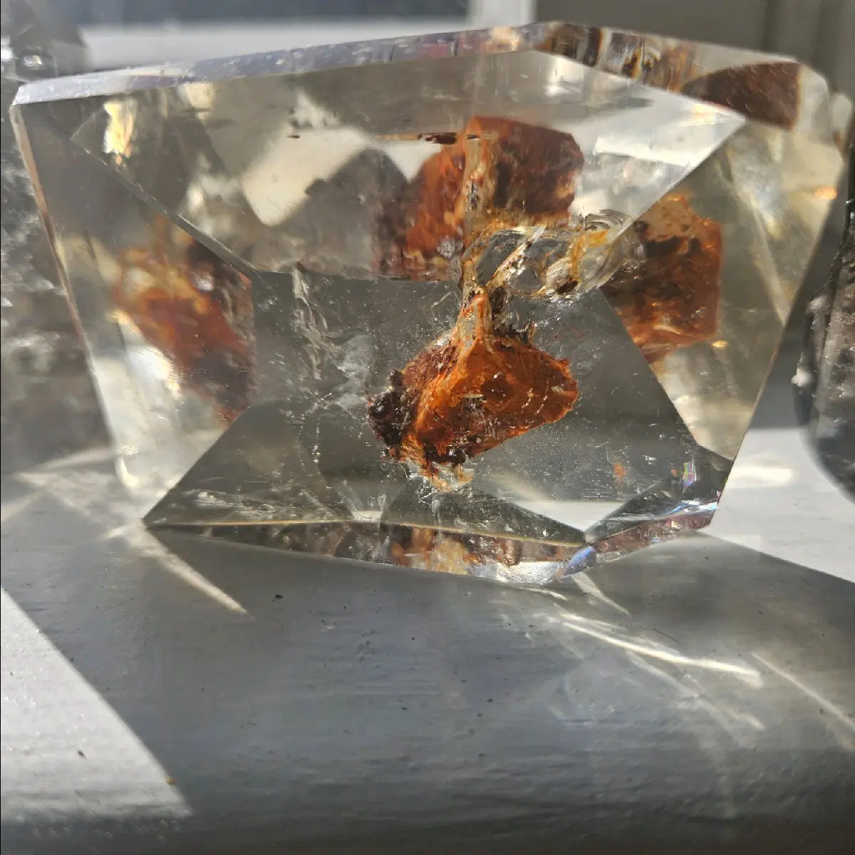 gorgeous Hematite Chunk in AAA quality Quartz