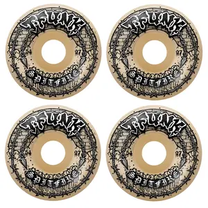 Spitfire Skateboard Wheels 54mm F4 97A T-Funk Raw Radial Full Natural