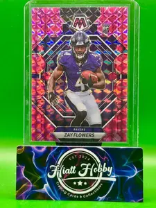 2023 Panini Mosaic - Rookies Zay Flowers #380 Camo Pink Mosaic Prizm (RC)
