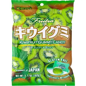 Kasugai Kiwi Chewy Gummies - 3.77oz Gelatin-Based Fruit Candy, Individual-Wrapped Juicy Snacks, Sweet Treats Kasugai Kiwi Chewy Gummies - 3.77oz Gelatin-Based Fruit Candy, Individual-Wrapped Juicy Snacks, Sweet Treats