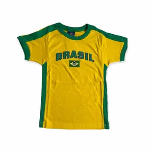 Brazil Women's Fitted T-Shirt, modern & sporty style.