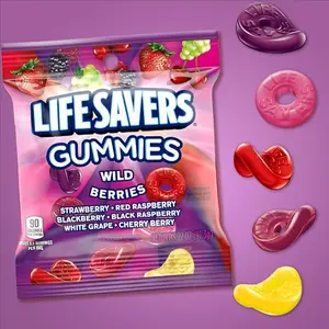 LIFE SAVERS Wild Berries Gummy Candy, 3.22 oz Bags