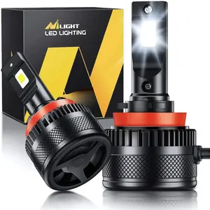 Nilight H11/H9/H8 LED Headlight Bulbs N40 Series 40W 20000LM 6000K IP67 | 2 BULBS, High Lumen Headlight, 40W Power