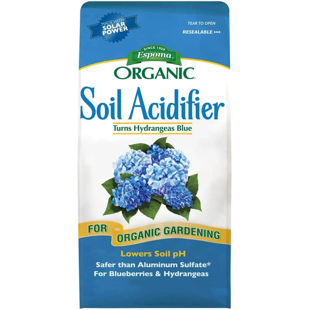 Espoma 6 lb Organic Soil Acidifier with Sulfur & Gypsum - Low Salt Index, Lowers pH, Promotes Growth for Hydrangeas, Blueberries