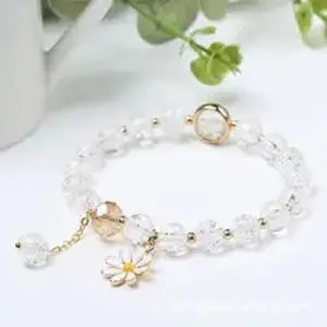 Adorable Cute Popcorn beads Bracelet Friendship Glass Bracelets For Girls Star Moon Cloud Flower