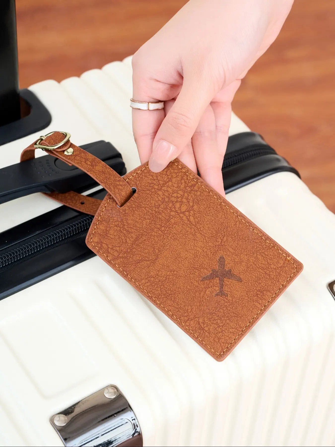 Fashion Essential Luggage Tag, Lightweight Easy-to-identify Travel Accessory, Durable Solid Color Label for Commuting, Travel Essentials