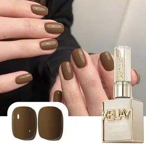 1PC 15ML New Nail Gel Latte Brown Chocolate No. 41 Nail Polish Gel High Saturation Firm No Nail Art Design Nail Art Salon DIY Salon Gel