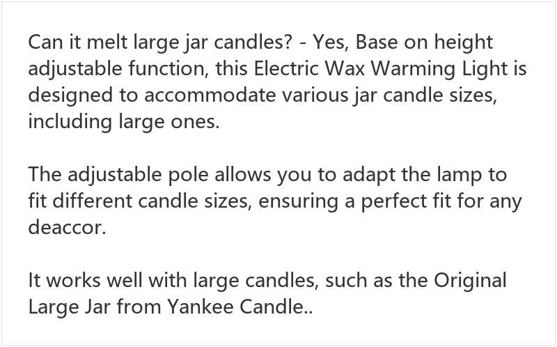 Adjustable Candle Warmer Lamp with Timer & Dimmable Light, Electric Flameless Wax Melter for Small Jar Candles, Height Adjustable Top-Down Heater, Modern Home Desk Decor, Perfect Gift for Women & Mom on Birthday