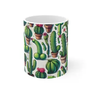 Ceramic Mug Cactus Funny Gift for anyone, Gag gift, Cactus Funny, Cactus Garden Mug 11oz, Fun Cactus Coffee Cup, Unique Planter Mug, Greenery Lover Gift, Botanical Drinkware