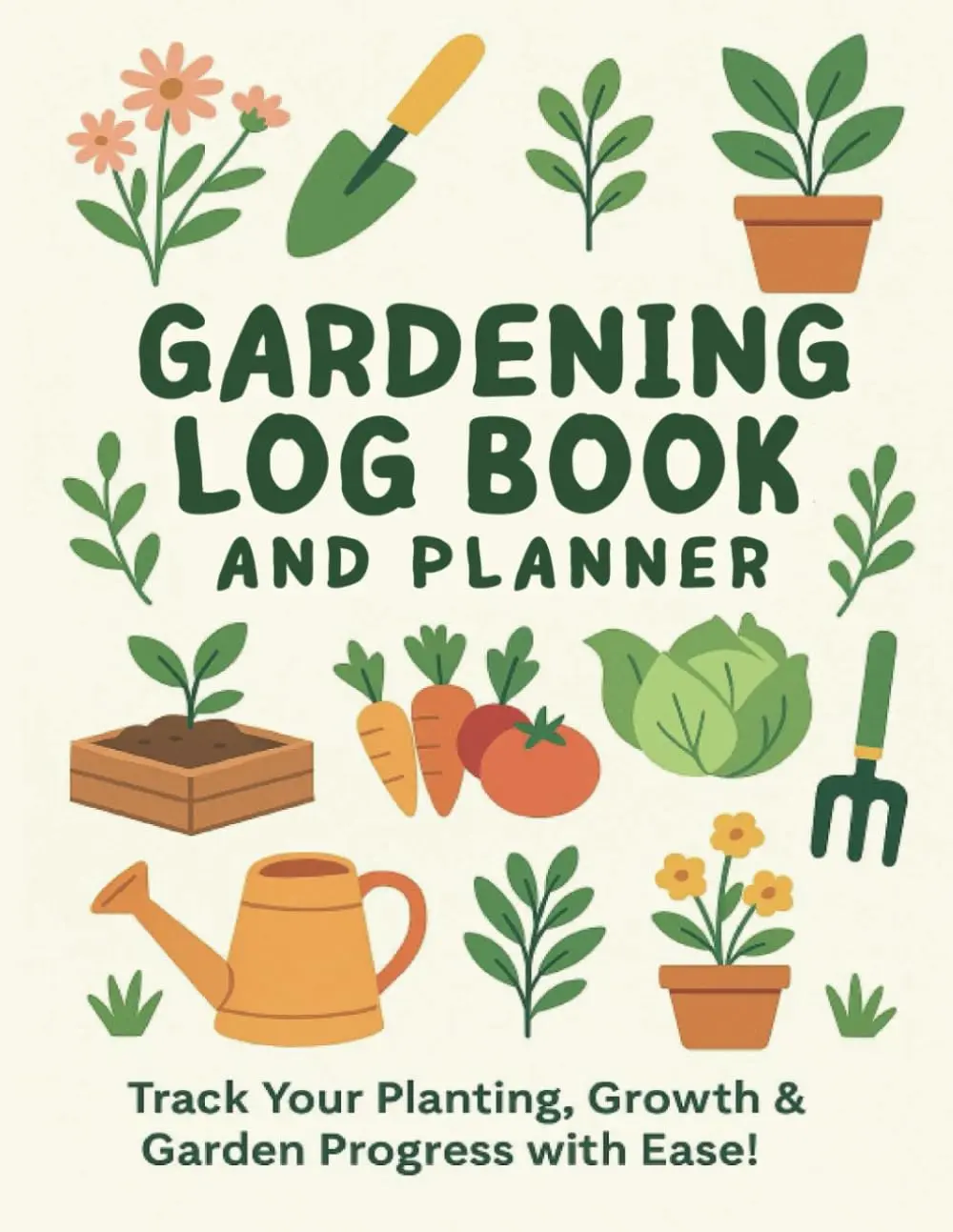 Gardening Log Book and Planner : For Beginners and Serious Gardener’s Guide to Year-Round Growth and Tracking: Complete Gardening Journal