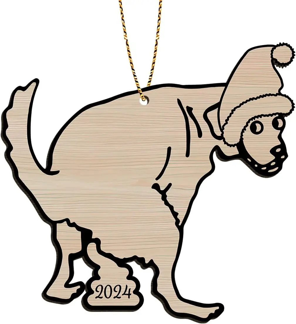 Funny Dog Christmas Ornaments 2024, Funny Christmas Tree Ornament, Humorous Keepsake Ornaments