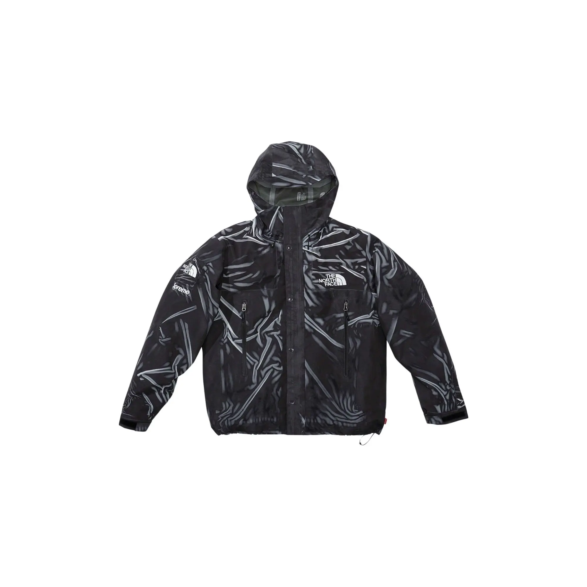 The North Face Printed Taped Seam Shell Trompe L'oeil Jacket "Black" SU26569
