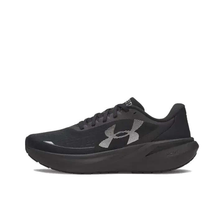 Triple Black Lace-Up Performance Training Running Sneakers, Lightweight Air Mesh Ventilated Upper, Padded Knit Ankle Collar, Sweat-Wicking Quick-Dry Inner Lining, Ergonomic Energy-Return Insole for Road Jogging