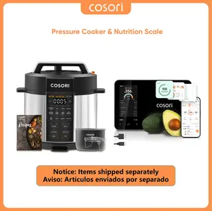 COSORI 9-in-1 Electric Instant Pot Pressure Cooker 6-Qt & Nutrilens R001S AI Scan Smart Nutrition Kitchen Scale Bundle – Digital Kitchen Scale with Type-C Charging & Bluetooth, Accurate Nutritional Analysis, Multi-Use Rice Cooker, Sauté, Sous Vide
