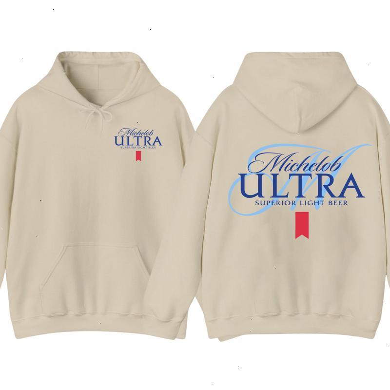 Micheloƀ Ultra Light Beer Cotton T-Shirts, Sweatshirt and Hoodie – Double-Sided Retro Beer Graphic Apparel For Men And Women