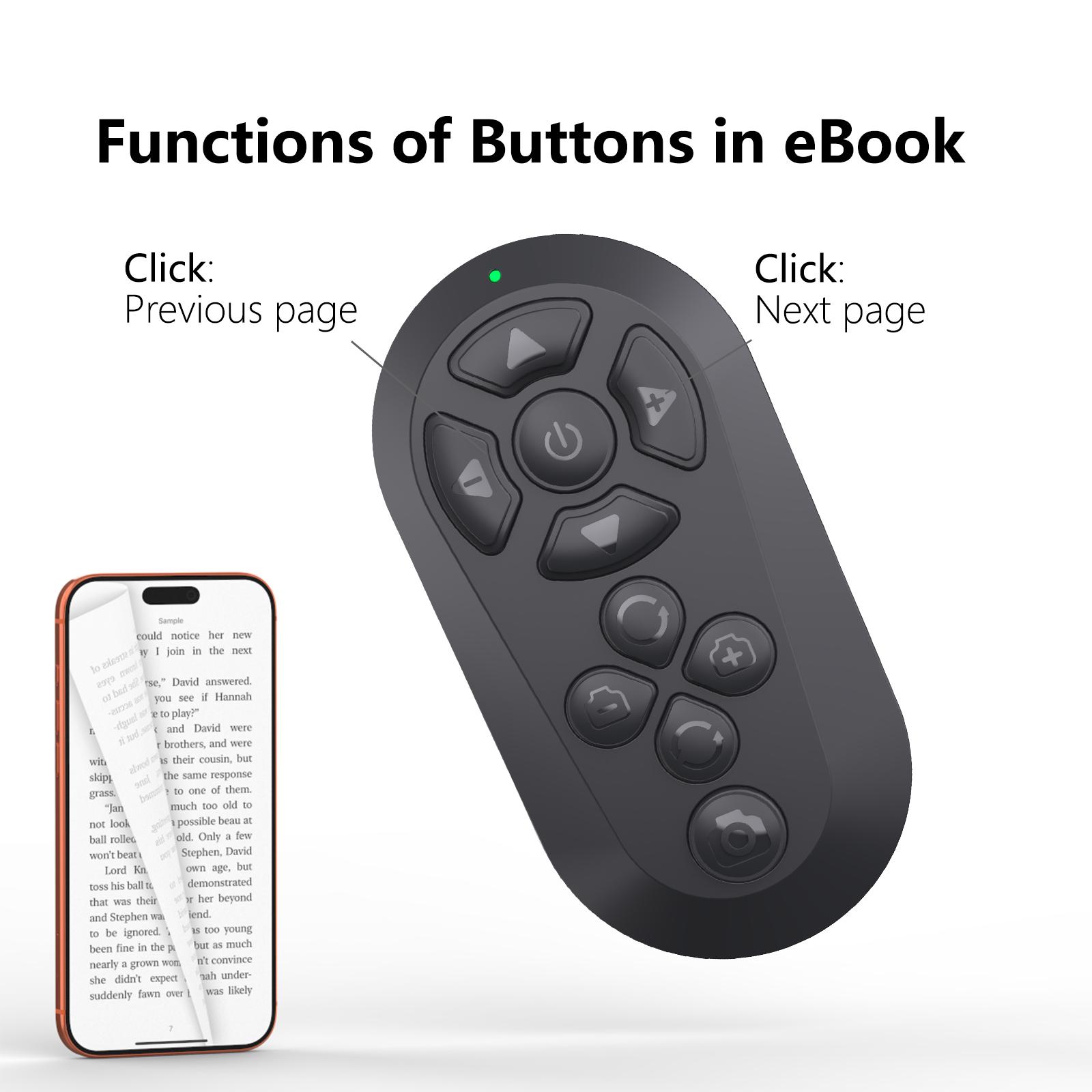 TikTok Scrolling Remote 2026 Page Turner Camera Shutter for iPhone & Android