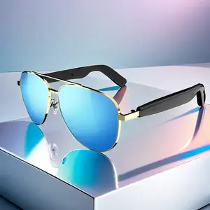 Smart Polarized Sunglasses with Bluetooth-compatible Speakers, UV Protection, Touch Control, Waterproof, Long Battery Life, Stereo Sound